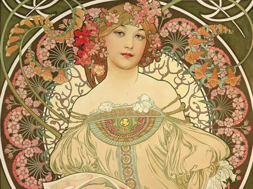 Alphonse Mucha, Rêverie, 1897. © Mucha Trust 2018.