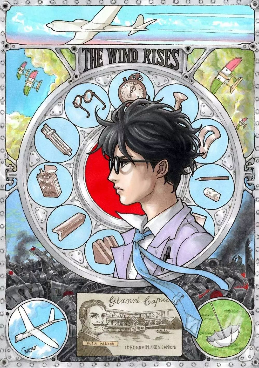 吉普力系列插畫1 by TAKUMI