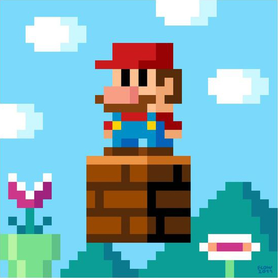 Super Mario Bros Pixel Art