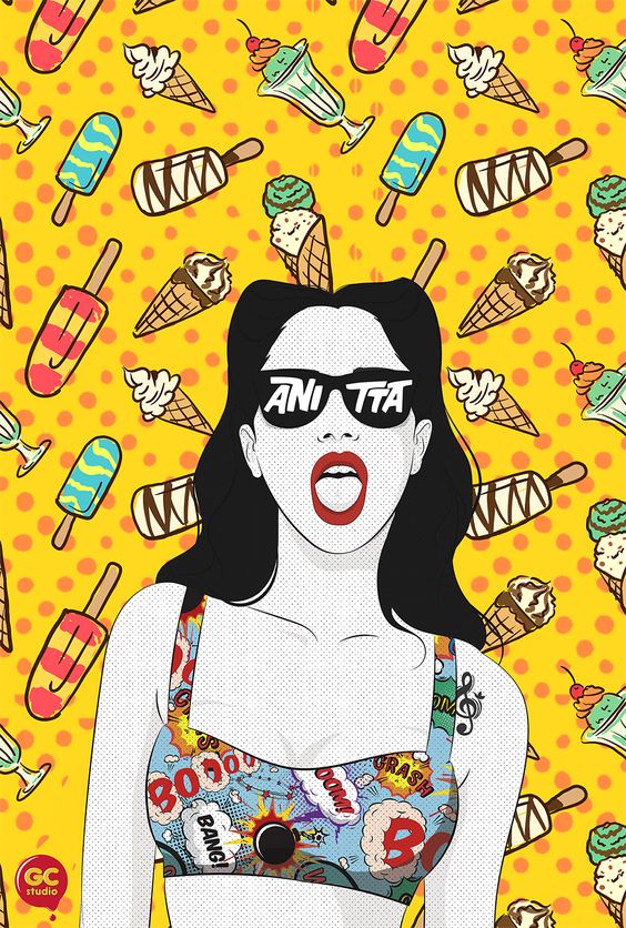 Anitta Bang - Ilustração
