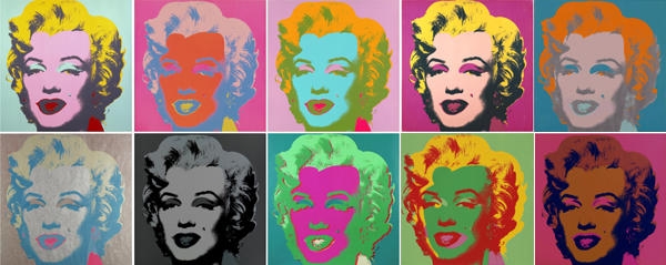 Monroe in Warhol style
